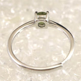 モルダバイト 5mmラウンドカット リング フリーサイズ type.D (ID:58774)