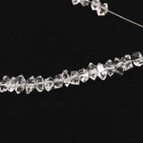 米国NY州産 ハーキマーダイヤモンド 結晶 ビーズ　1連 type.B (ID:59050)