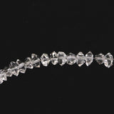 米国NY州産 ハーキマーダイヤモンド 結晶 ビーズ　1連 type.B (ID:59050)