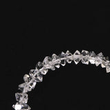 米国NY州産 ハーキマーダイヤモンド 結晶 ビーズ　1連 type.B (ID:59050)