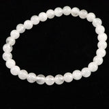 H&E社 アゼツライト（AZOZEO)　6mm玉ブレスレット 証明書付 10.3g (ID:59102)