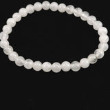 H&E社 アゼツライト（AZOZEO)　6mm玉ブレスレット 証明書付 10.3g (ID:59102)