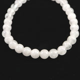 H&E社 アゼツライト（AZOZEO)　6mm玉ブレスレット 証明書付 10.3g (ID:59102)