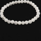 H&E社 アゼツライト（AZOZEO)　6mm玉ブレスレット 証明書付 10.3g (ID:59102)