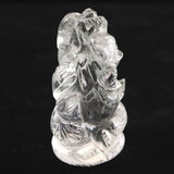 ヒマラヤ水晶 マニカラン産  48mm ガネーシャ彫刻置物　37ｇ (ID:59318)