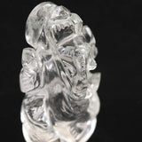 ヒマラヤ水晶 マニカラン産  48mm ガネーシャ彫刻置物　37ｇ (ID:59318)
