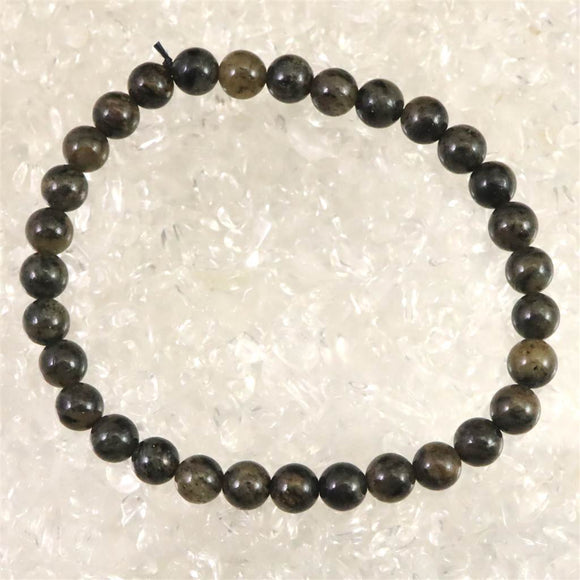 ノルウェー産 フェナカイト 6mm玉ブレスレット ディレクトリカード付 9.5g (ID:59323)