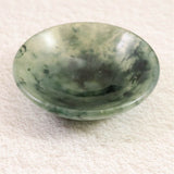 ミャンマー産 グリーン翡翠 ヒスイ 60mm小皿 37.0g (ID:60011)