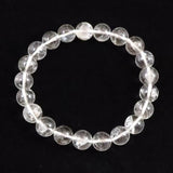 クォーツインクォーツ 貫入水晶   9mm玉ブレスレット 22.6ｇ (ID:60148)