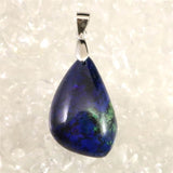 アズライト 藍銅鉱　24mmドロップ型 ペンダントトップ  5.1g (ID:60194)