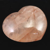 H&E社 ピンクファイアアゼツライト(AZOZEO) パフ ハート 証明書付 182.3g (ID:60233)