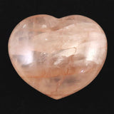 H&E社 ピンクファイアアゼツライト(AZOZEO) パフ ハート 証明書付 182.3g (ID:60233)