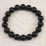 ロシア産 シュンガイト AAグレード 10.5mm玉ブレスレット 32.8g (ID:60325)