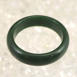 ミャンマー産 翡翠 ヒスイ 緑  5mm幅リング 14号 2.1g (ID:60392)