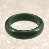 ミャンマー産 翡翠 ヒスイ 緑  5mm幅リング 14号 2.1g (ID:60392)