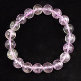 クンツァイト ３Aグレード 10.5mm玉ブレスレット 36.9ｇ　 (ID:60410)