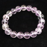 クンツァイト ３Aグレード 10.5mm玉ブレスレット 36.9ｇ　 (ID:60410)