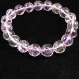 クンツァイト ３Aグレード 10.5mm玉ブレスレット 36.9ｇ　 (ID:60410)