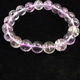 クンツァイト ３Aグレード 10.5mm玉ブレスレット 36.9ｇ　 (ID:60410)