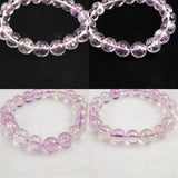 クンツァイト ３Aグレード 10.5mm玉ブレスレット 36.9ｇ　 (ID:60410)