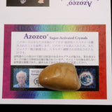 H&E社 レムリアンゴールド アゼツライト(AZOZEO) タンブル  証明書付 24.5g (ID:60448)
