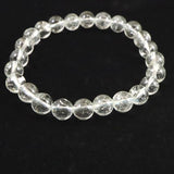 天然非加熱 ゴシェナイト ヒマラヤンベリル　8mm玉ブレスレット 18.9g (ID:60569)