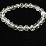 天然非加熱 ゴシェナイト ヒマラヤンベリル　8mm玉ブレスレット 18.9g (ID:60569)