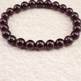 ロードライト　ガーネット 5A 　7.5mm玉ブレスレット　22.6ｇ (ID:60602)