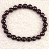 ロードライト　ガーネット 5A 　7.5mm玉ブレスレット　22.6ｇ (ID:60602)