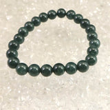 ミャンマー産　青緑 翡翠  ヒスイ　AAAA 8mm玉ブレスレット 19.7g (ID:60662)