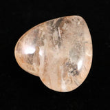 H&E社 ピンクファイアアゼツライト(AZOZEO) 15mmハート 証明書付 2.1g (ID:60699)