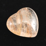 H&E社 ピンクファイアアゼツライト(AZOZEO) 15mmハート 証明書付 2.1g (ID:60699)