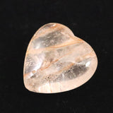 H&E社 ピンクファイアアゼツライト(AZOZEO) 15mmハート 証明書付 2.1g (ID:60699)