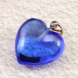 H&E社  シベリアンブルークォーツ 15mmハート ペンダントトップ 2.8g (ID:60816)