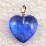 H&E社  シベリアンブルークォーツ 15mmハート ペンダントトップ 2.8g (ID:60816)