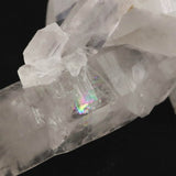 米国アーカンソー州産水晶 原石 76mm クラスター D.T. 貫入 レコードキーパー  セルフヒールド 71.4g (ID:61038)