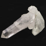 米国アーカンソー州産水晶 原石 76mm クラスター D.T. 貫入 レコードキーパー  セルフヒールド 71.4g (ID:61038)