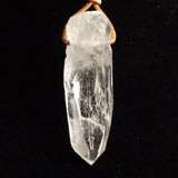 ネパール ヒマラヤ山脈 アンナプルナ産 水晶 原石 ペンダント 革ひも付 11.28g (ID:61070)