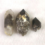 岐阜県中津川市蛭川産 黒水晶（モリオン） 原石 3個セット 27.8g (ID:61138)