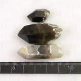 岐阜県中津川市蛭川産 黒水晶（モリオン） 原石 3個セット 27.8g (ID:61138)