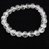 ホワイトファントム エンジェルラダークォーツ  8mm玉ブレスレット 16.7ｇ (ID:61208)