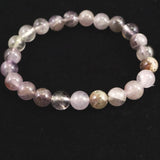 H&E社 オーラライト23（AZOZEO) 8mm玉ブレスレット 証明書付 17.3g (ID:61383)