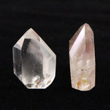 リチウムクォーツ 26mm原石 磨き 2個 セット 20.8g (ID:61391)