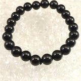 チベット産 天然モリオン水晶 4A  8.5mm玉 ブレスレット 19.2g (ID:61460)