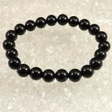 チベット産 天然モリオン水晶 4A  8.5mm玉 ブレスレット 19.2g (ID:61460)