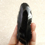黒曜石 打製石器  101mm  後期旧石器時代 東北・北海道地域 52.0g (ID:61699)