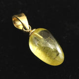 ブラジル産 ヘリオドール タンブル ペンダントトップ　0.75g (ID:62095)