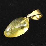 ブラジル産 ヘリオドール タンブル ペンダントトップ　0.75g (ID:62095)