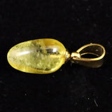 ブラジル産 ヘリオドール タンブル ペンダントトップ　0.75g (ID:62095)