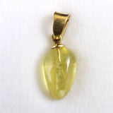 ブラジル産 ヘリオドール タンブル ペンダントトップ　0.75g (ID:62095)